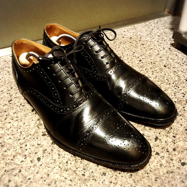 Allen Edmonds(アレンエドモンズ)のONLY オンリー ストレートチップ メルミン ダブルネーム 9表記 27.5㎝ メンズの靴/シューズ(ドレス/ビジネス)の商品写真