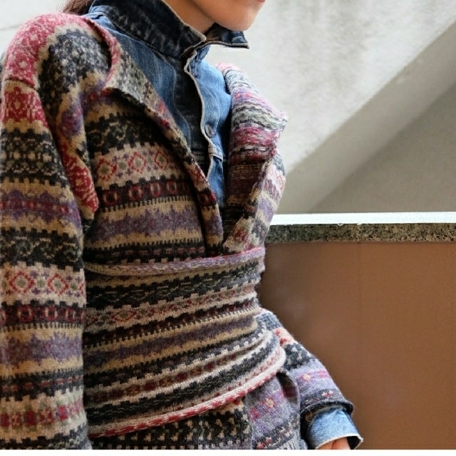 Fumika uchida fair isle ニットベルト付カーディガン