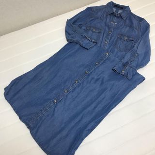 マウジー(moussy)のmoussy シャツ デニム マキシ ワンピース(ロングワンピース/マキシワンピース)