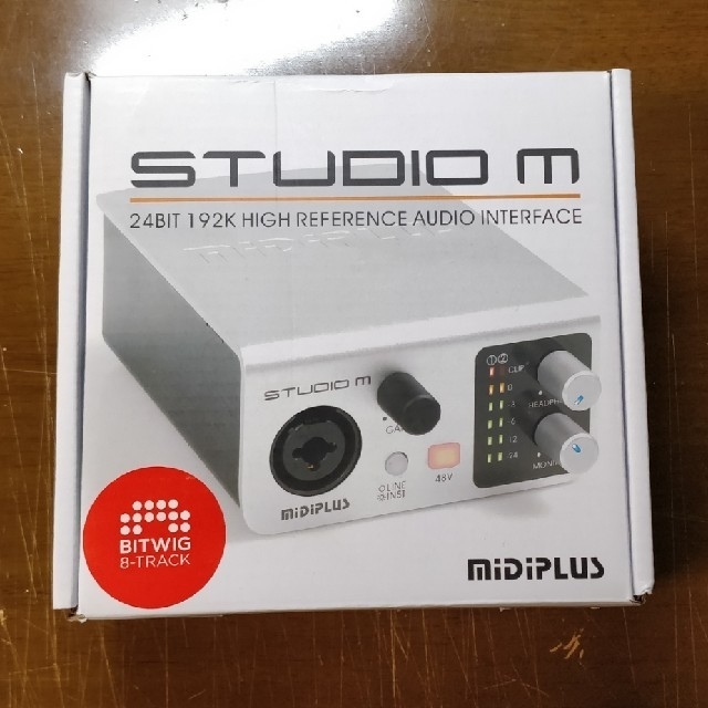 MiDiPLUS Studio M USBオーディオインターフェイス 楽器のDTM/DAW(オーディオインターフェイス)の商品写真