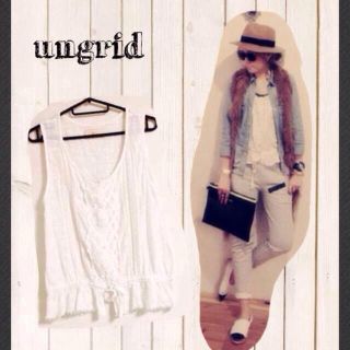 アングリッド(Ungrid)のungrid♡コットンレースタンク(タンクトップ)