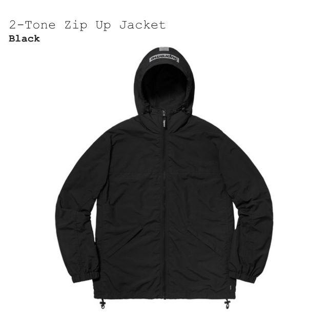 メンズM　Supreme 2-Tone Zip Up Jacket　Black