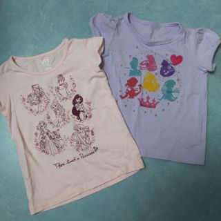 ディズニー(Disney)のディズニー プリンセス Tシャツ ２枚セット(Tシャツ/カットソー)