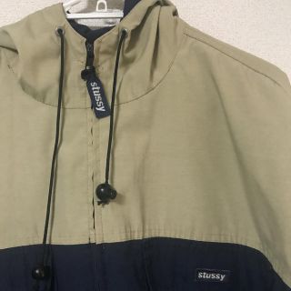 old stussy ステューシー　マウンテンパーカー　黒　 90ss XL