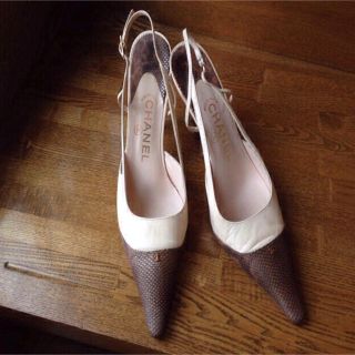 シャネル(CHANEL)の文化の日✨大幅値下げ↓CHANELスネークスキンshoes✨(ハイヒール/パンプス)