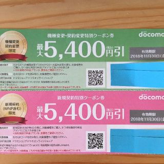 エヌティティドコモ(NTTdocomo)のdocomo ドコモ クーポン(その他)