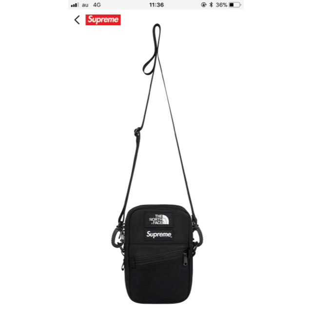 supreme the north face sholder bag black