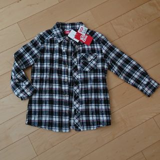 エドウィン(EDWIN)の新品EDWINエドウィンチェック柄シャツ長袖110㎝(Tシャツ/カットソー)