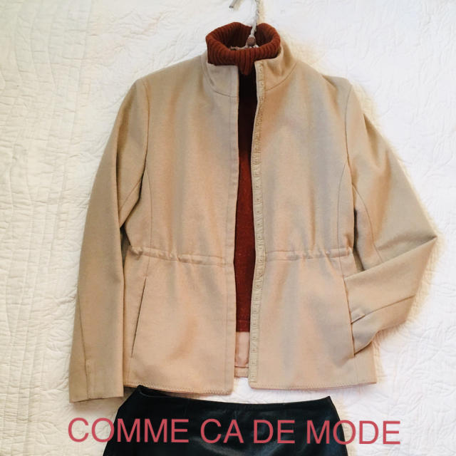 COMME CA DU MODE(コムサデモード)のCOMME CA DE MODE カシミヤ ジャケット レディースのジャケット/アウター(ノーカラージャケット)の商品写真