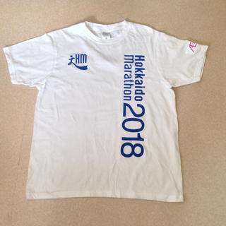 非売品 北海道マラソン 2018 ボランティア Tシャツ 白(記念品/関連グッズ)