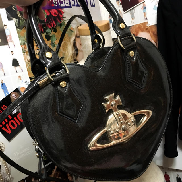 Premium Line ハートバッグ ブラック Vivienne westwood