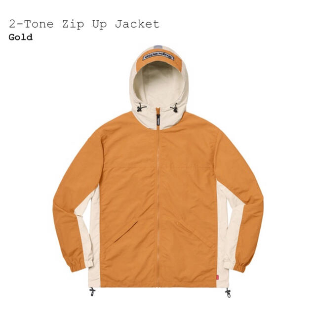 supreme シュプリーム 2-Tone Zip Up Jacket gold
