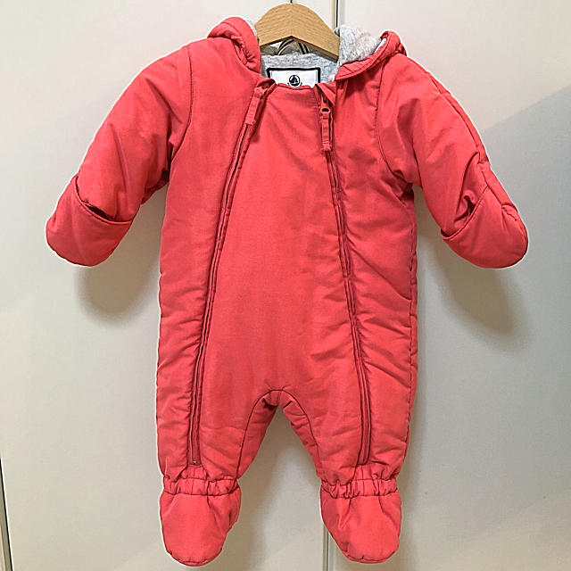 プチバトー PETITBATEAU ダブルファスナーカバーオール 6カ月67cm