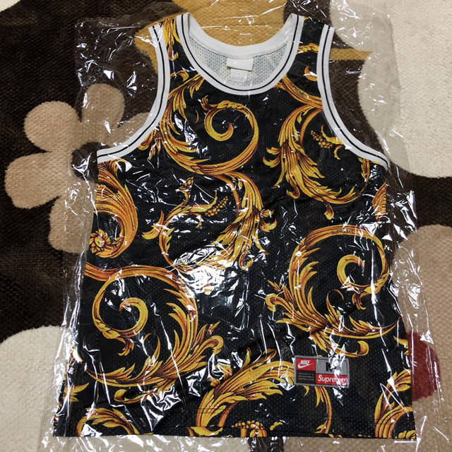 supreme NIKE 14ss basketball jersey 総柄 M