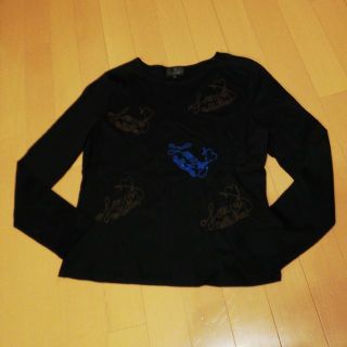 ランバンコレクション(LANVIN COLLECTION)のランバンコレクション38ロゴ刺繍カットソー(カットソー(長袖/七分))