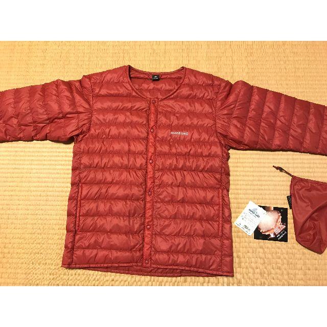 mont bell(モンベル)の【新品未使用】スペリオダウン ラウンドネック Men's　ローズウッド メンズのジャケット/アウター(ダウンジャケット)の商品写真