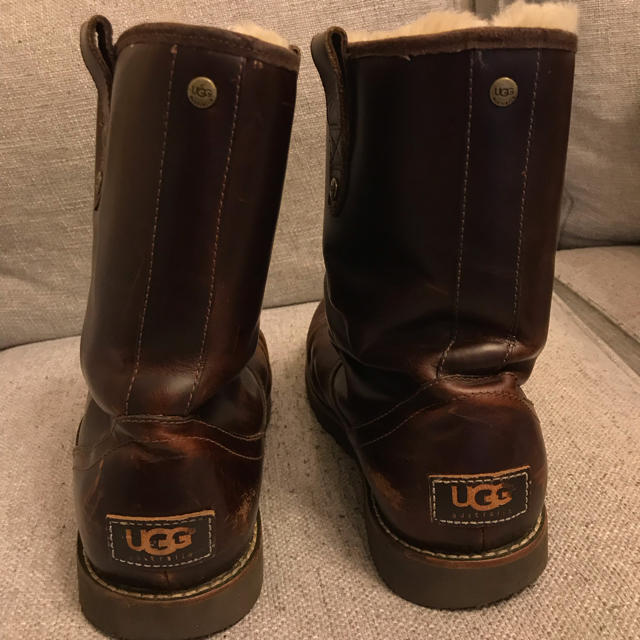 UGG - UGG メンズ レザーブーツの通販 by nakaooo's shop｜アグならラクマ