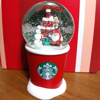 スターバックスコーヒー(Starbucks Coffee)のスターバックス◆スノードーム レッドカップ◆ホリデー2018◆サンタ◆雪だるま(その他)