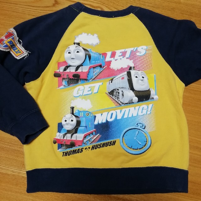 HusHush(ハッシュアッシュ)のトーマス　スウェット　トレーナー　100㎝　HusHush キッズ/ベビー/マタニティのキッズ服男の子用(90cm~)(Tシャツ/カットソー)の商品写真