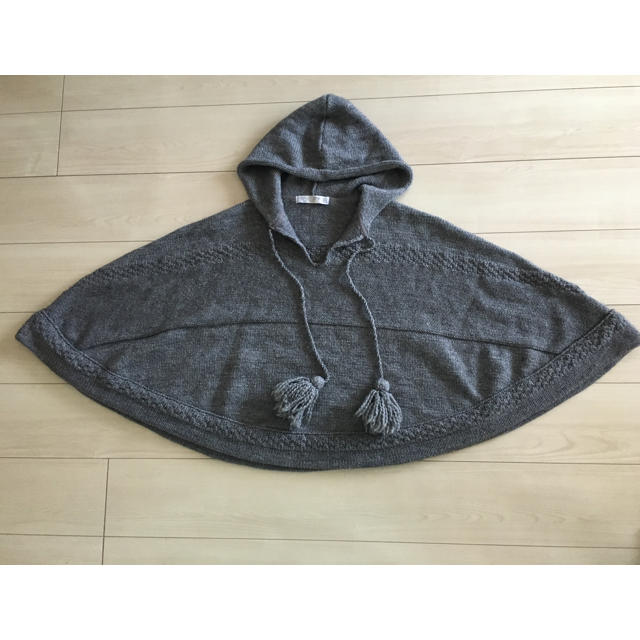 ZARA ニットポンチョ フード付き | フリマアプリ ラクマ