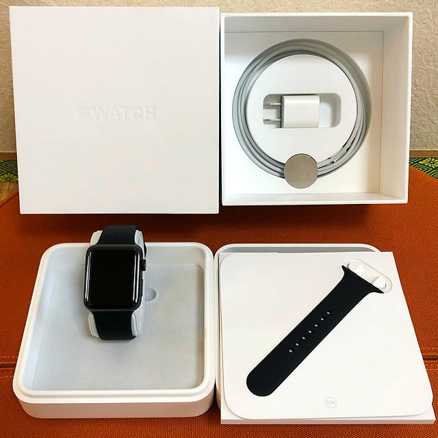 Apple Watch(アップルウォッチ)の【daiya様】AppleWatch Series2 42 ステンレス ブラック スマホ/家電/カメラのスマホアクセサリー(その他)の商品写真