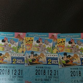 ディズニー(Disney)のディズニーリゾートライン　2DAY PASS(遊園地/テーマパーク)