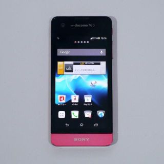 ソニー(SONY)のSONY Xperia SX SO-05D ピンク　シムフリー(スマートフォン本体)