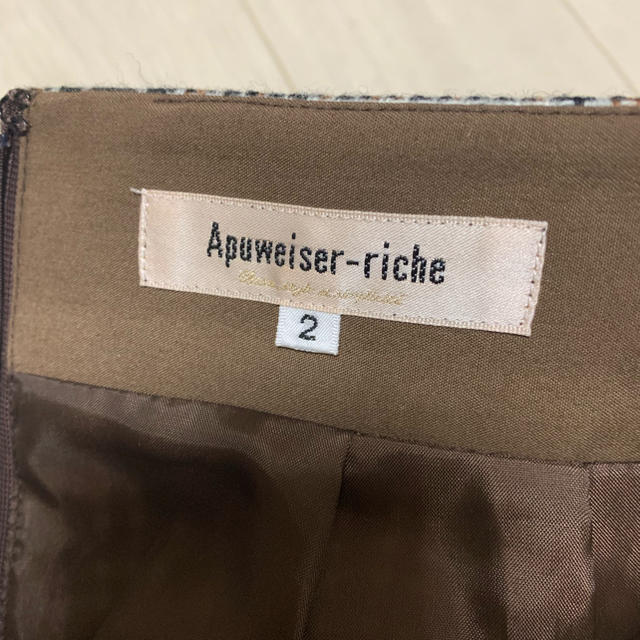 Apuweiser-riche(アプワイザーリッシェ)のアプワイザーリッシェ 刺繍スカート レディースのスカート(ひざ丈スカート)の商品写真