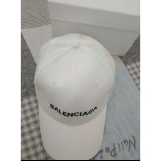 バレンシアガ(Balenciaga)の美品 バレンシアガ 白キャップ(キャップ)