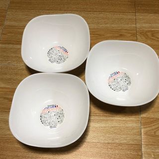 ヤマザキセイパン(山崎製パン)の角形ボウル皿 3枚セット(食器)