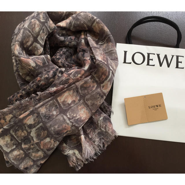 LOEWE - お値下げ♡新品 未使用 ロエベ LOEWE 大判ストール カシミア シルクの通販 by happydog♡｜ロエベならラクマ