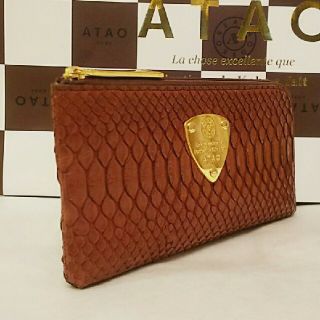 アタオ(ATAO)の《美品》アタオ　リモグロスパイソン　ブラウン　(本体のみ)(財布)