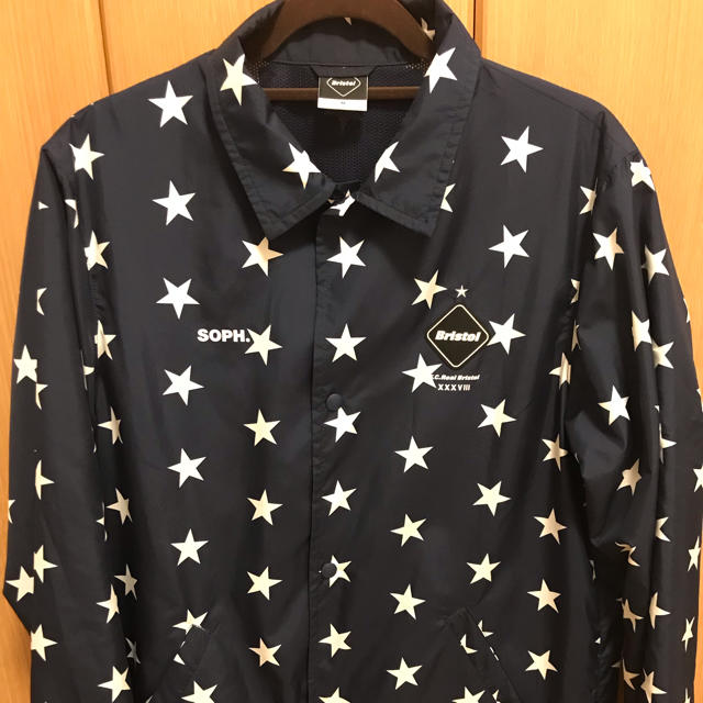 F.C.Real Bristol STAR COACH JACKET NAVY - ナイロンジャケット