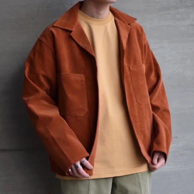 AURALEE WASHED CORDUROY SHIRT JACKET