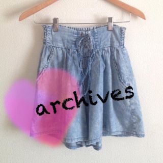 アルシーヴ(archives)の新品♡archives♡デニムキュロット(キュロット)