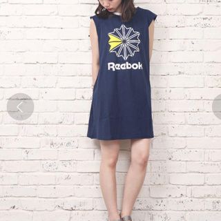 リーボック(Reebok)のReebok ワンピース タンクトップ(ひざ丈ワンピース)