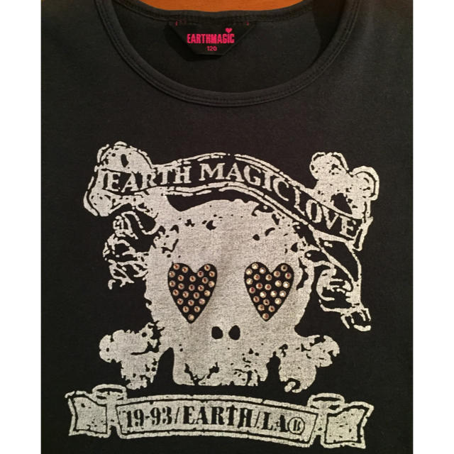 EARTHMAGIC(アースマジック)のEARTHMAGIC ロンT 120 キッズ/ベビー/マタニティのキッズ服女の子用(90cm~)(Tシャツ/カットソー)の商品写真