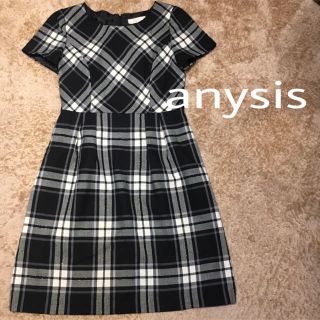 エニィスィス(anySiS)のanysis チェック ワンピース (ひざ丈ワンピース)