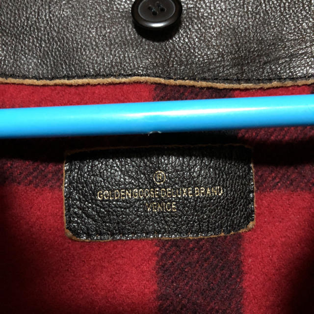 GOLDEN GOOSE(ゴールデングース)のゴールデングース 本革 レザー ジャケット ブルゾン メンズのジャケット/アウター(レザージャケット)の商品写真
