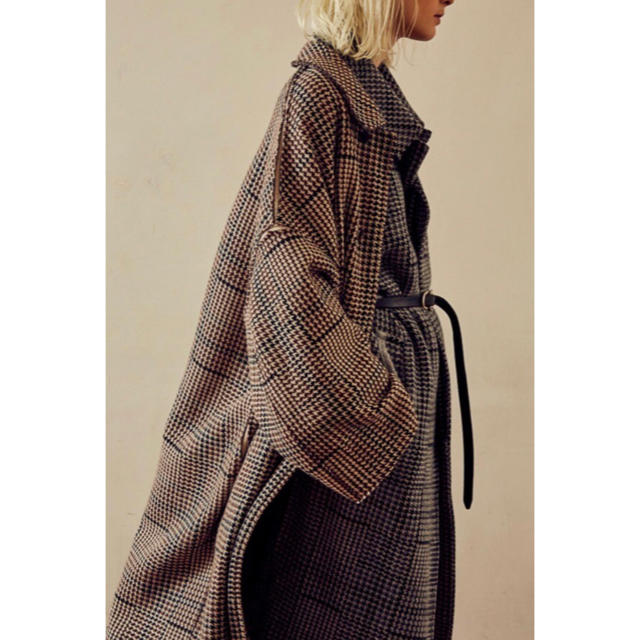 SUNSEA(サンシー)のYOKE 18AW 12G GUNCLUB CHECK KNIT COAT メンズのジャケット/アウター(チェスターコート)の商品写真