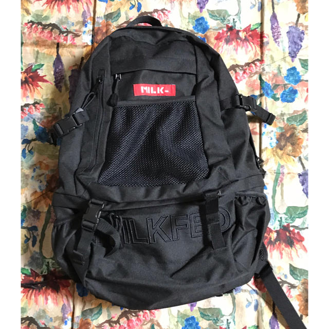 MILKFED. EMBROIDERY BIG BACKPACK BAR