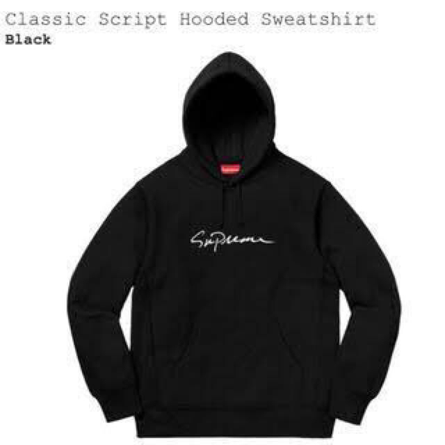 【一番人気！完売品！】SUPREME　Classic　Script　Hooded