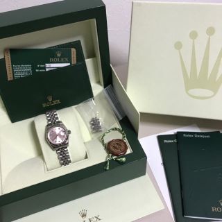 ロレックス(ROLEX)のロレックス オイスター パーペチュアル レディ 10P ダイア デイトジャスト(腕時計)