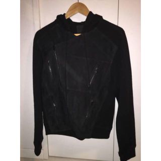 アレキサンダーワン(Alexander Wang)の【美品】ALEXANDER WANG ライダースパーカ 黒 42 XS(パーカー)