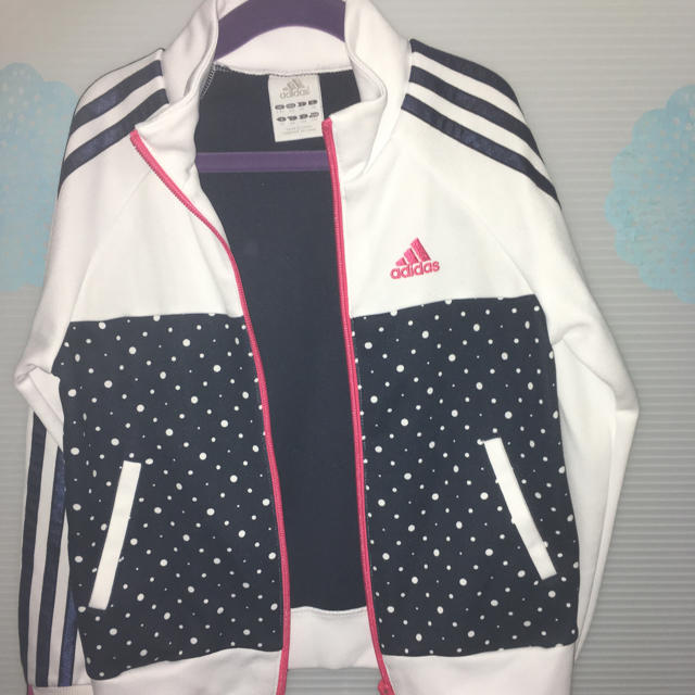 adidas(アディダス)のアディダスジャージ上120 キッズ/ベビー/マタニティのキッズ服女の子用(90cm~)(ジャケット/上着)の商品写真