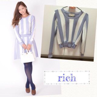 リッチ(rich)のSALE！rich ストライプニット(ニット/セーター)