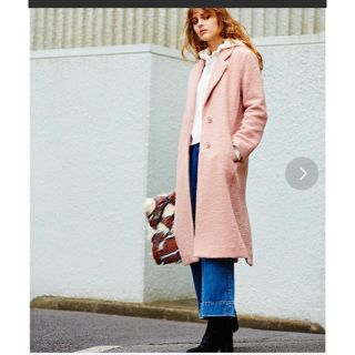 マウジー(moussy)のマウジーチェスターコート ロングコート ピンク(チェスターコート)