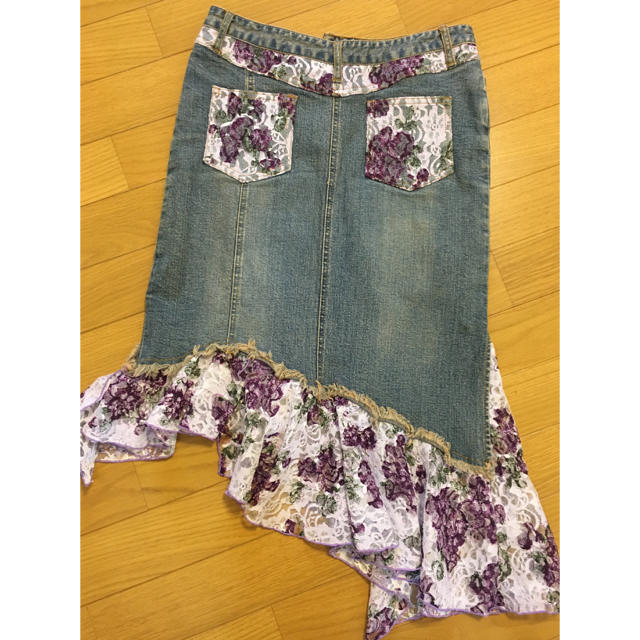 リリさん専用 デニムスカート レディースのスカート(ひざ丈スカート)の商品写真