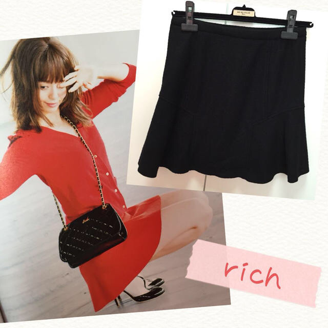 rich(リッチ)のももた♡様 rich メルトンスカート レディースのスカート(ミニスカート)の商品写真