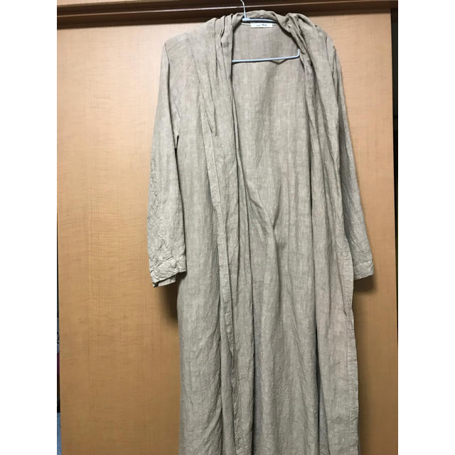 nest Robe(ネストローブ)のリネンモンクローブ レディースのジャケット/アウター(ロングコート)の商品写真